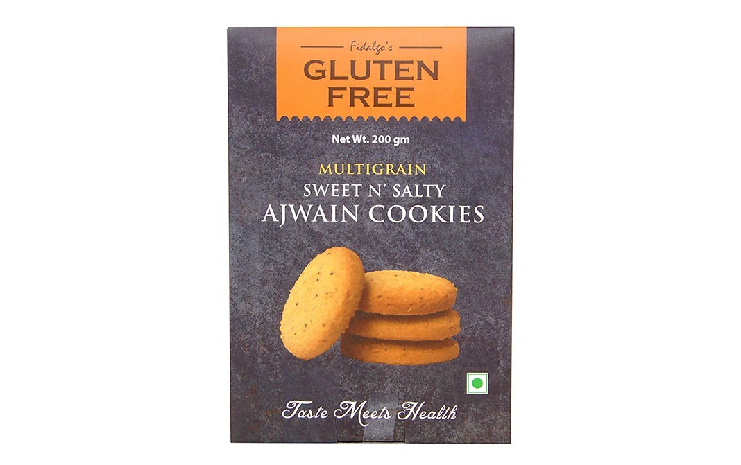 Fidalgo's Gluten Free Multigrain Sweet N' Salty Ajwain Cookies   Pack  200 grams